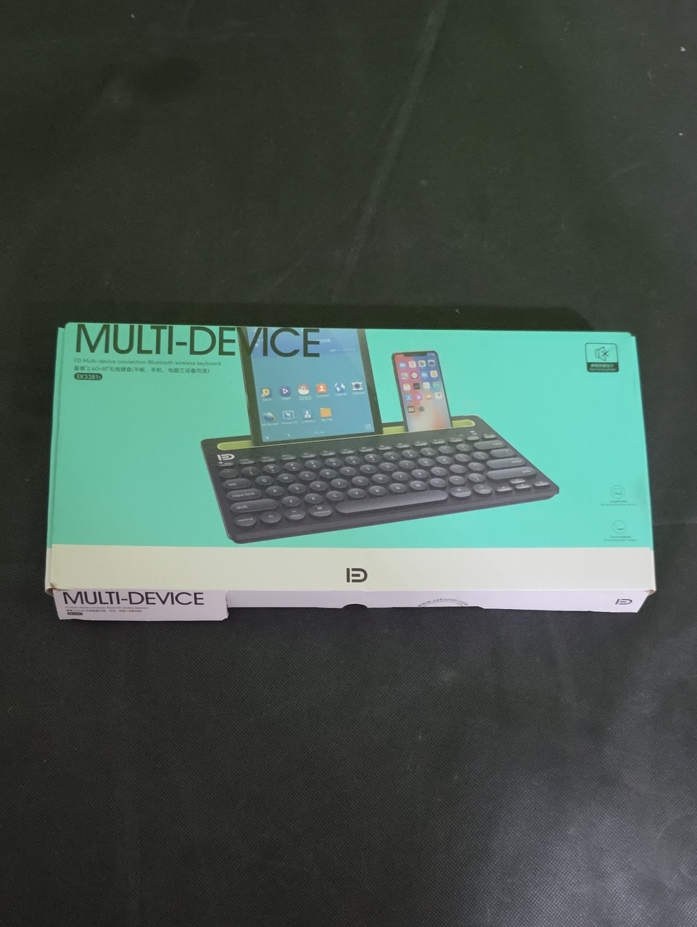 Multi-Device Bluetooth Keyboard Stand - Black